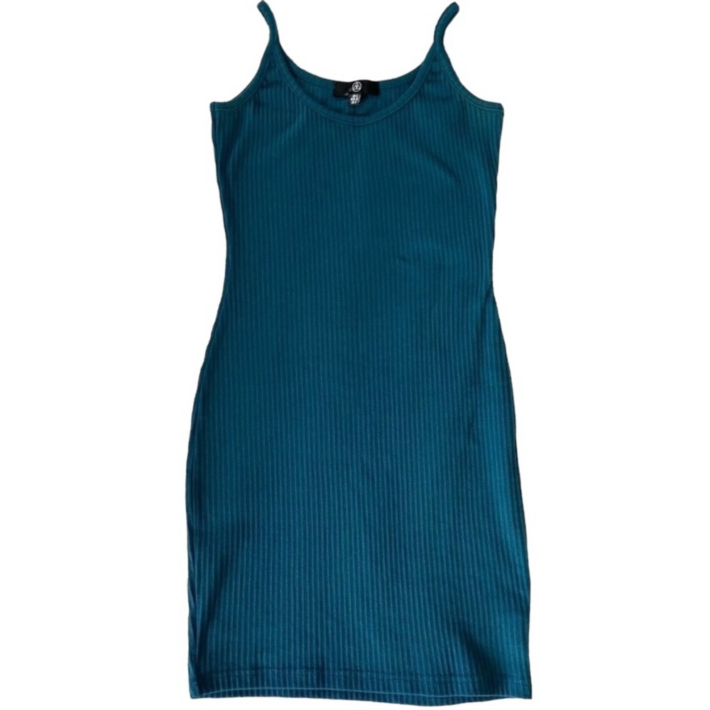 Missguided size 2 teal blue tank dress